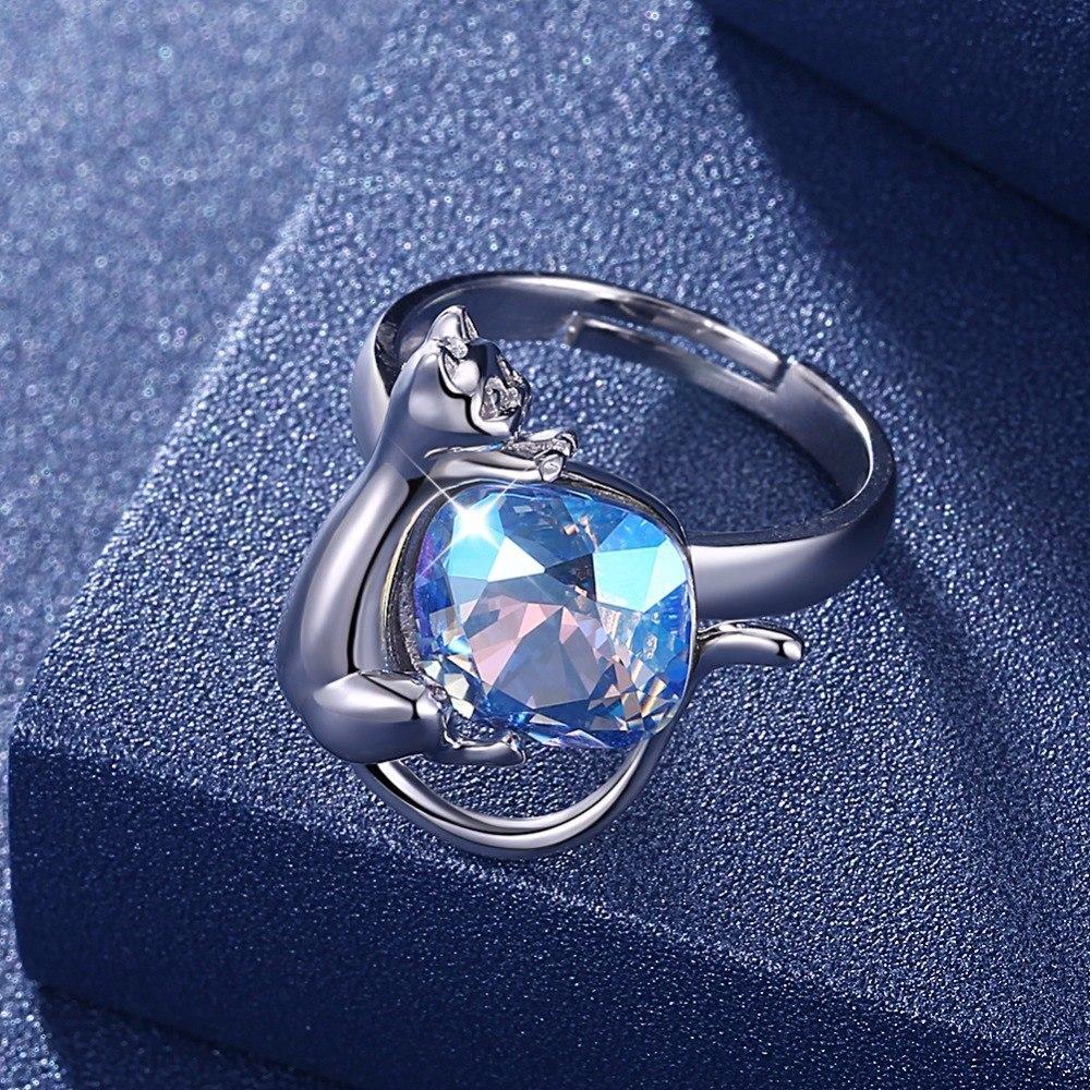 Cat Crystal Ring