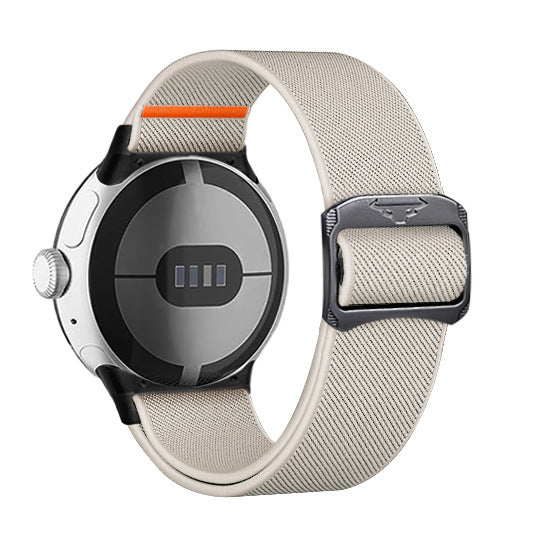 Watch Nylon Watchband Stretch Knitted Belt Cattle Head Buckle
