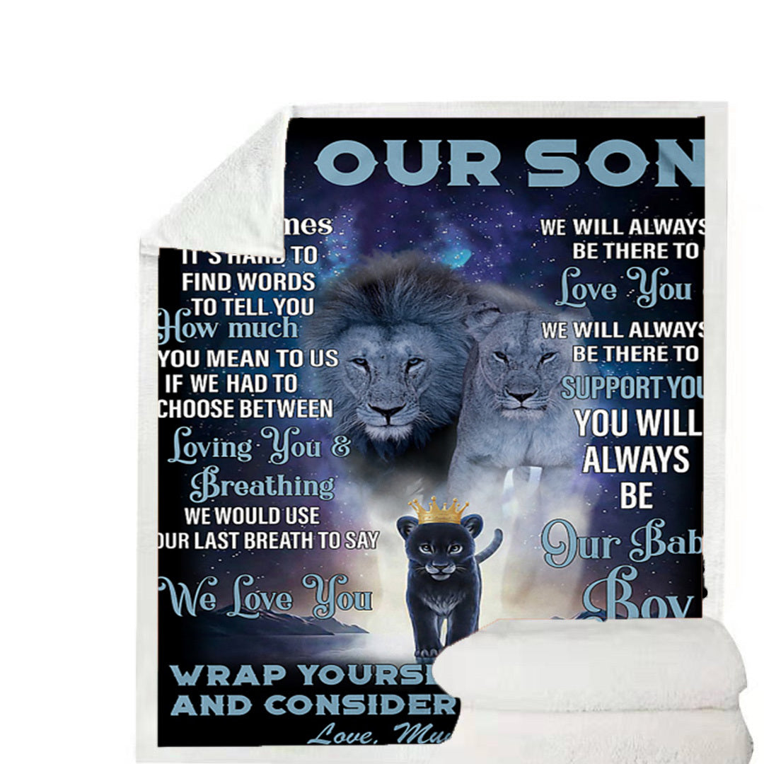 Message Envelope Blankets Flannel Writing