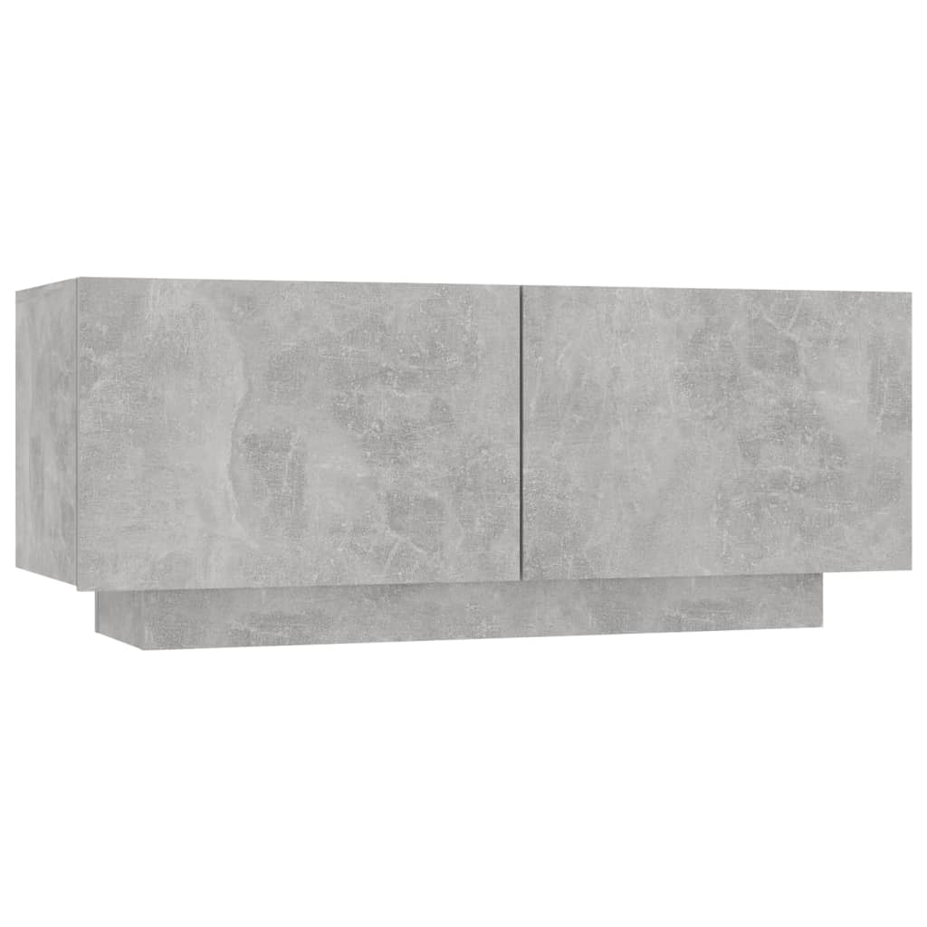 NNEVL Bedside Cabinet Concrete Grey 100x35x40 cm Engineered Wood