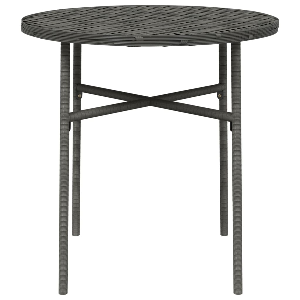 NNEVL Tea Table Grey 45 cm Poly Rattan