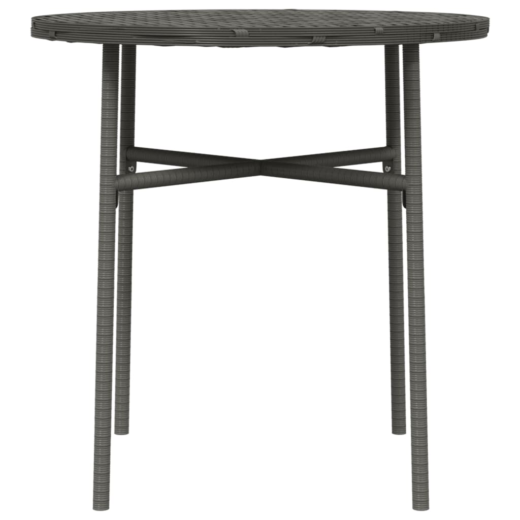 NNEVL Tea Table Grey 45 cm Poly Rattan