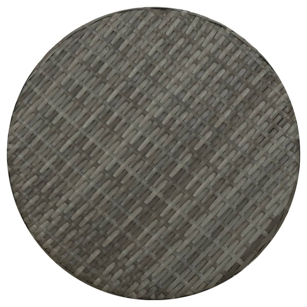 NNEVL Tea Table Grey 45 cm Poly Rattan