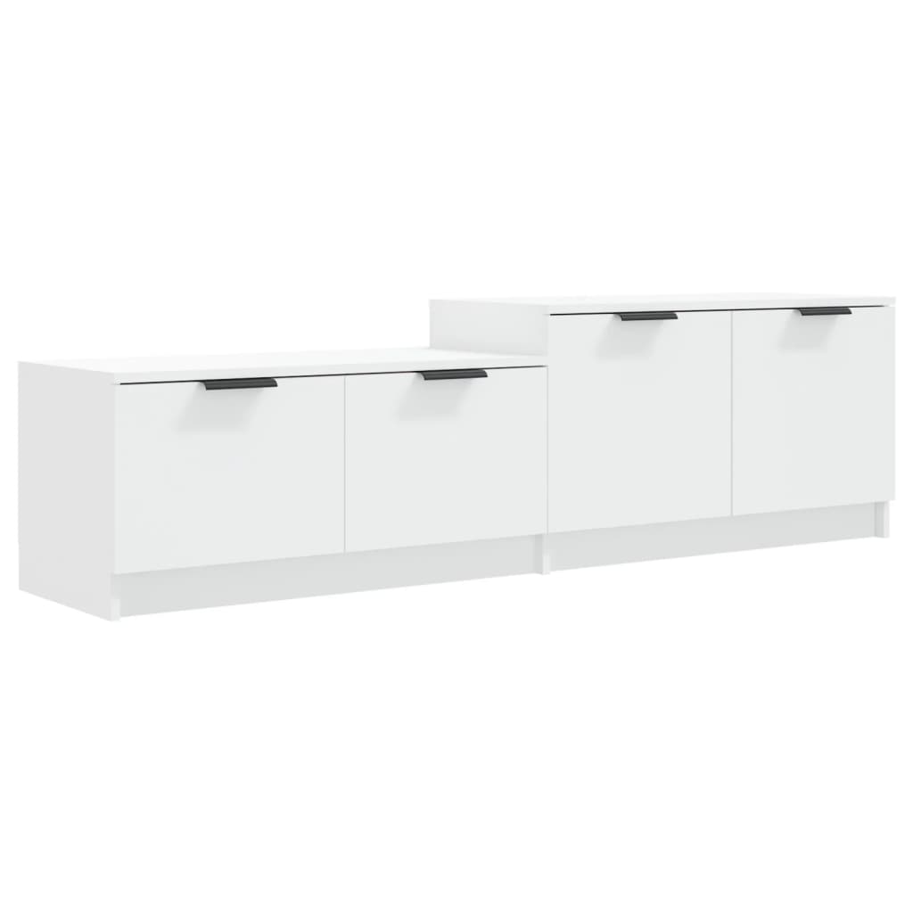 NNEVL TV Cabinet White 158.5x36x45 cm Engineered Wood