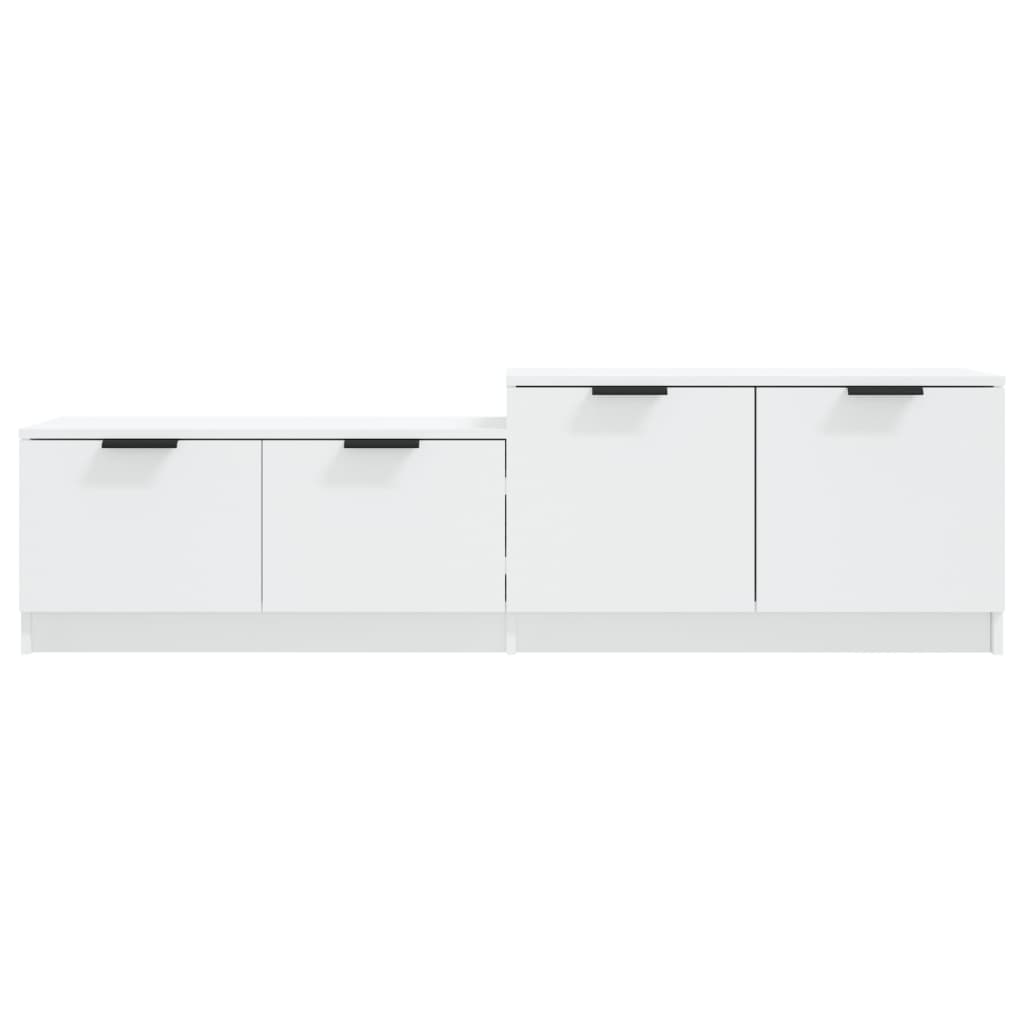 NNEVL TV Cabinet White 158.5x36x45 cm Engineered Wood