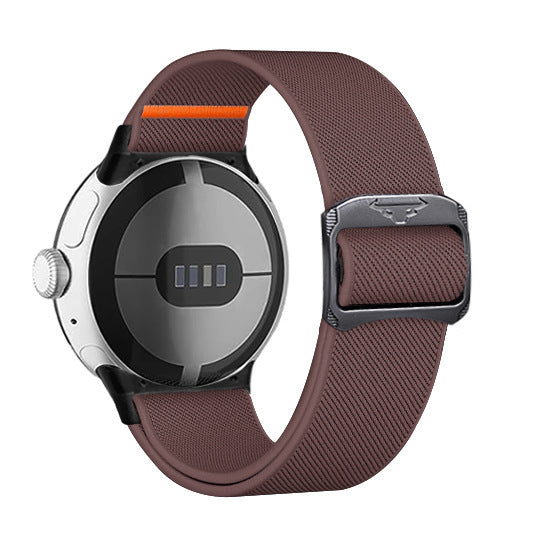 Watch Nylon Watchband Stretch Knitted Belt Cattle Head Buckle
