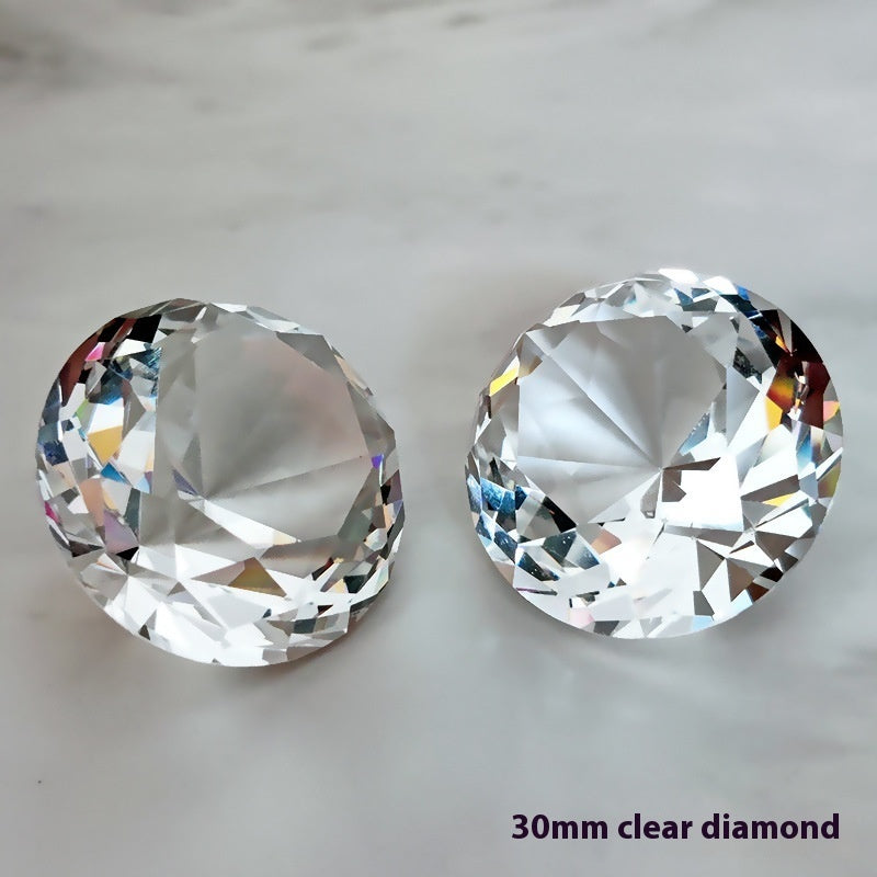 Clear Crystal Diamond White Crystal Ornament