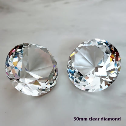 Clear Crystal Diamond White Crystal Ornament