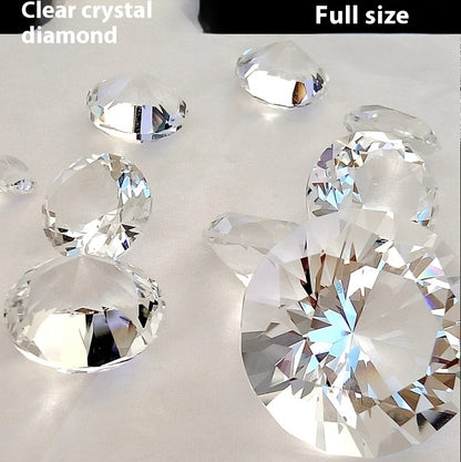 Clear Crystal Diamond White Crystal Ornament