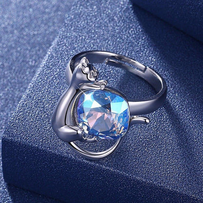 Cat Crystal Ring