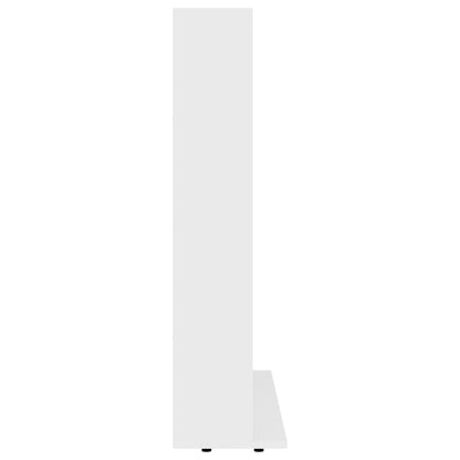 NNEVL CD Cabinet White 102x23x89.5 cm Engineered Wood
