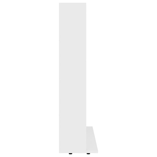 NNEVL CD Cabinet White 102x23x89.5 cm Engineered Wood