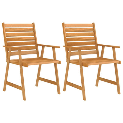 NNEVL 3 Piece Garden Dining Set Solid Acacia Wood