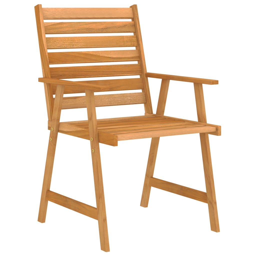 NNEVL 3 Piece Garden Dining Set Solid Acacia Wood