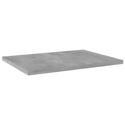 NNEVL Bookshelf Boards 4 pcs Concrete Grey 40x30x1.5 cm Chipboard
