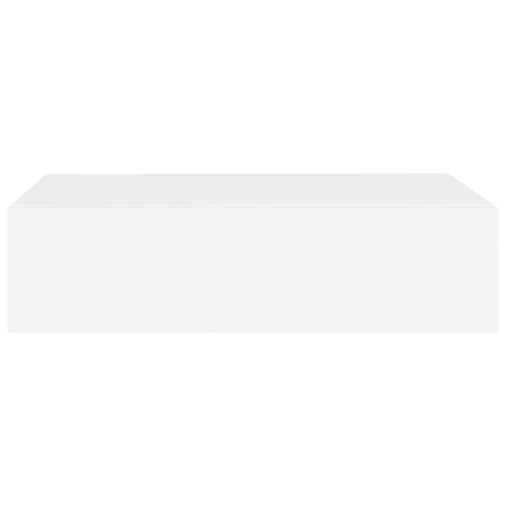 NNEVL Wall-mounted Drawer Shelves 2 pcs White 40x23.5x10 cm MDF