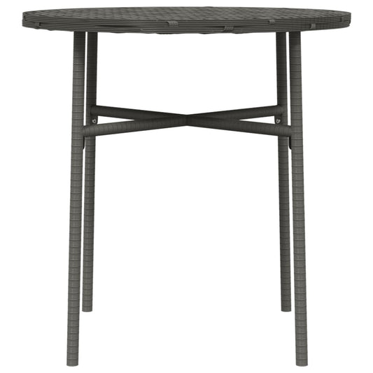 NNEVL Tea Table Grey 45 cm Poly Rattan