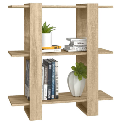 NNEVL Book Cabinet/Room Divider Sonoma Oak 80x30x87cm