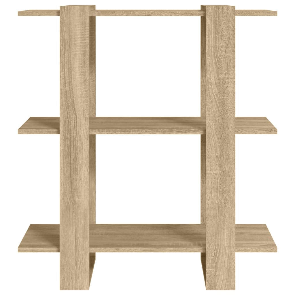 NNEVL Book Cabinet/Room Divider Sonoma Oak 80x30x87cm