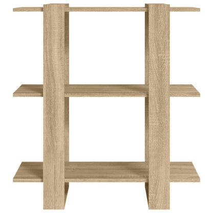 NNEVL Book Cabinet/Room Divider Sonoma Oak 80x30x87cm