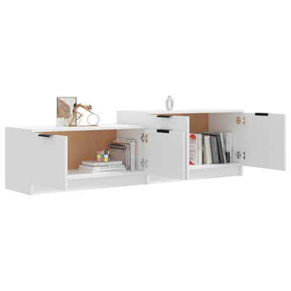 NNEVL TV Cabinet White 158.5x36x45 cm Engineered Wood
