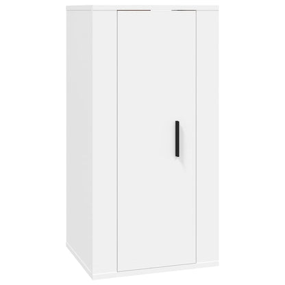 NNEVL Wall Mounted TV Cabinet White 40x34.5x80 cm
