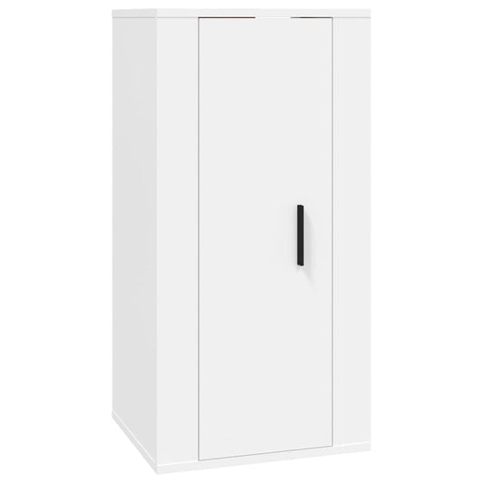 NNEVL Wall Mounted TV Cabinet White 40x34.5x80 cm