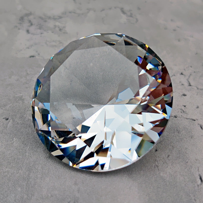 Clear Crystal Diamond White Crystal Ornament
