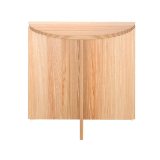 NNEDSZ Coffee Table Side End Semi-circle Tables Bedside Sofa Wooden Table