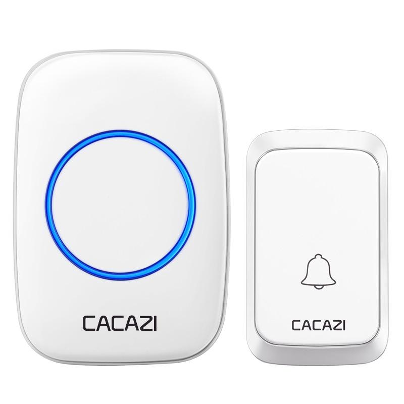 NNEDSZ Wireless Waterproof Music Doorbell - 1 To 1 Battery Type - White