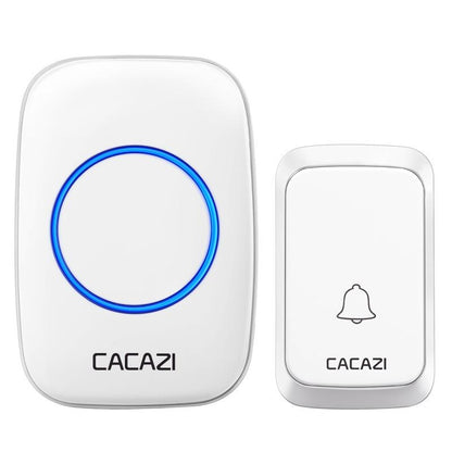NNEDSZ Wireless Waterproof Music Doorbell - 1 To 1 Battery Type - White