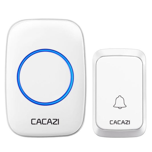 NNEDSZ Wireless Waterproof Music Doorbell - 1 To 1 Battery Type - White