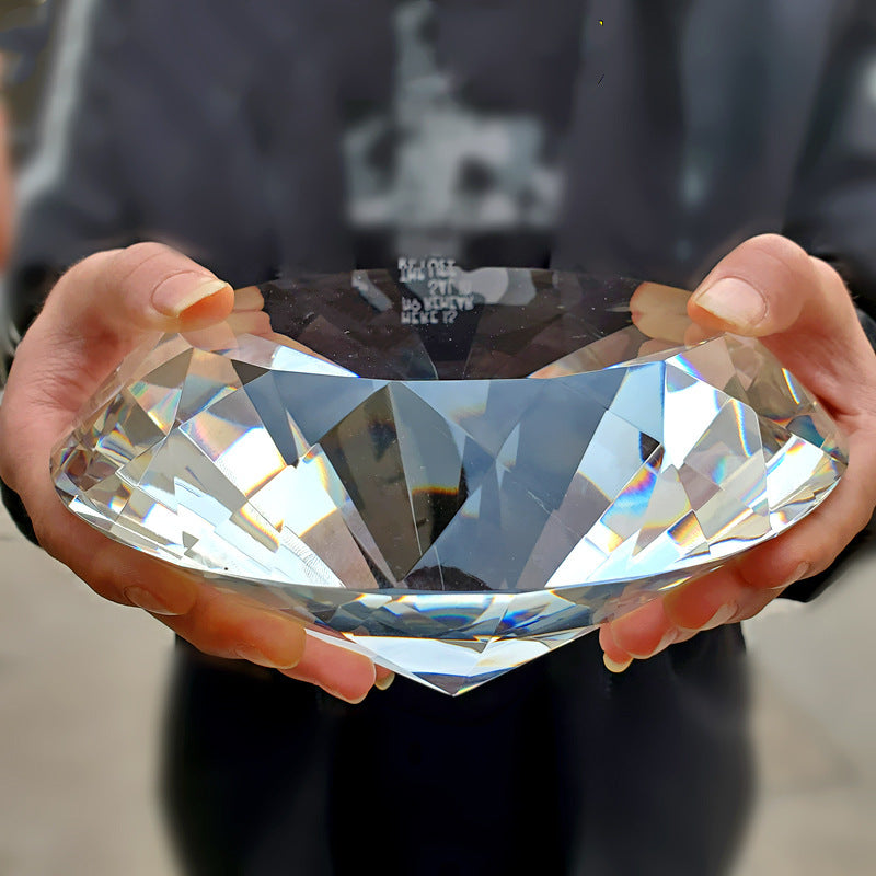 Clear Crystal Diamond White Crystal Ornament